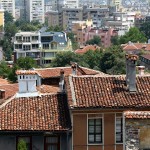 View of Plovdiv from the top of the hill