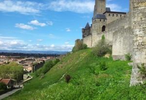 The walls of Carcassonne
