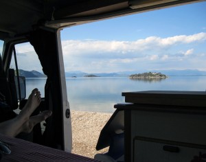 View from the Camper on Murići Beach